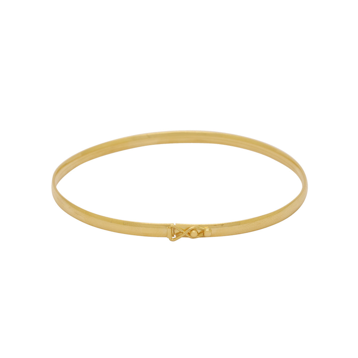 Bracelete Anatômico Fio Anatômico Bitola 3,20 mm Diâmetro 55x60 mm em Ouro 18K
