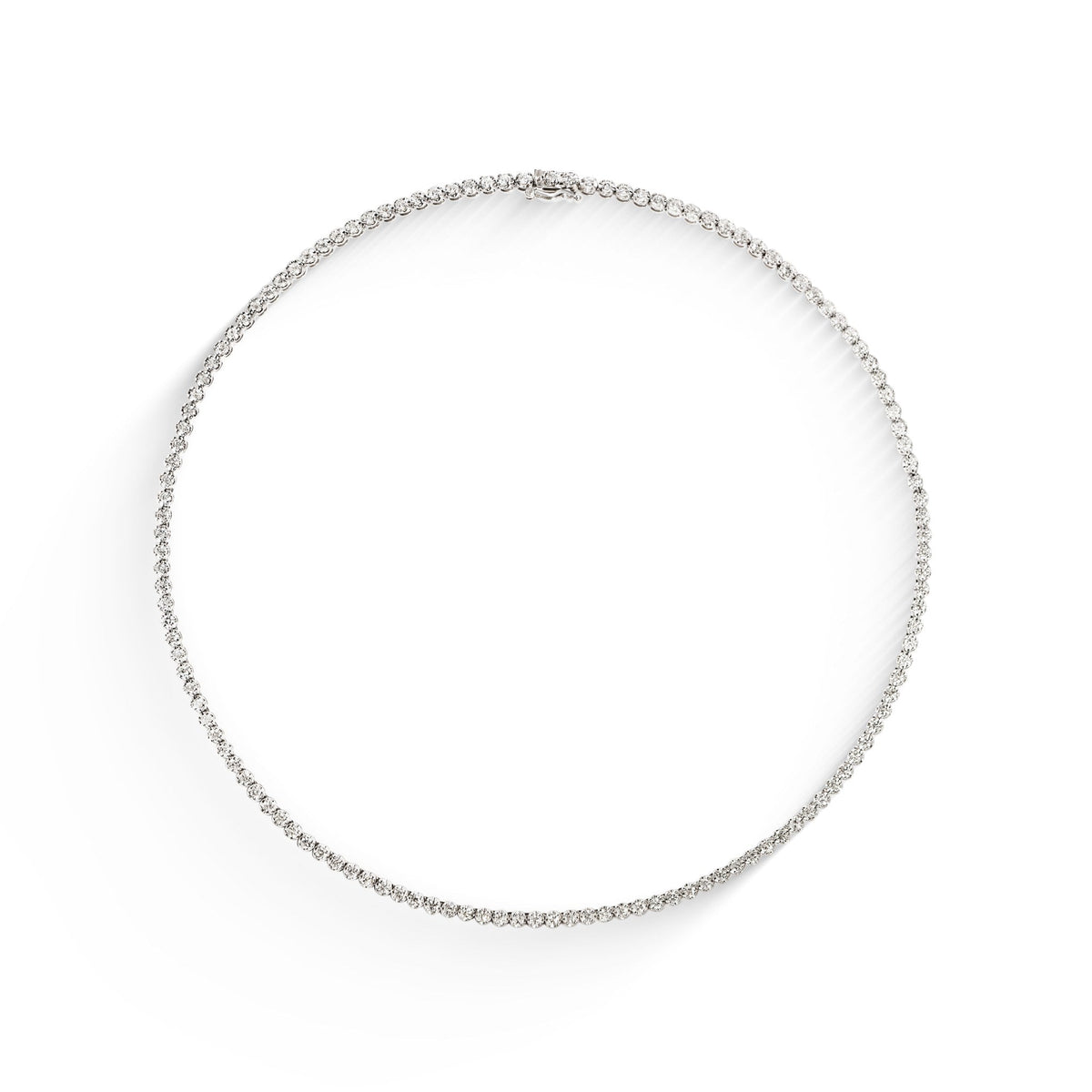 Gargantilha Riviera Coroa Diamantes 2,1mm