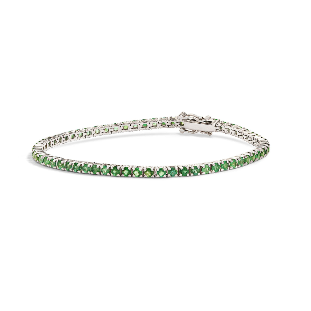 Pulseira Riviera Clássica Esmeraldas 2,5mm