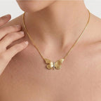 Colar Folheado a Ouro com Pingente de Borboleta