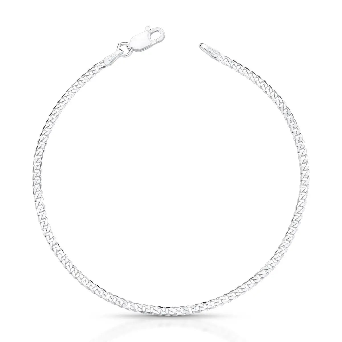 Pulseira de Prata 925 em Malha Groumet