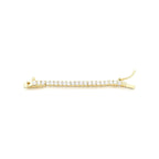 Extensor Folheado a Ouro de Riviera com Zircônias Redondas