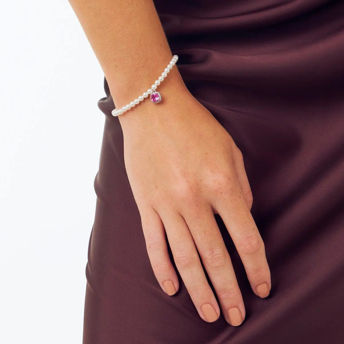 Pulseira de Prata 925 Pérola Shell com Pingente