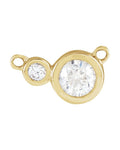 Colar Cravejado com Cravação Bezel em Ouro 14k com Diamantes de Laboratório