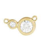 Colar Cravejado com Cravação Bezel em Ouro 14k com Diamantes de Laboratório