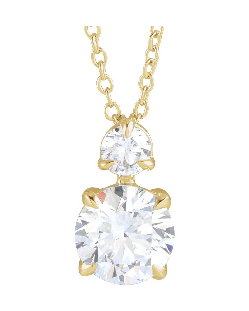 Colar Garras Pontudas Cravejado em Ouro 14k com Diamantes de Laboratório