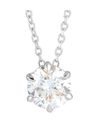Colar Solitário em Ouro 14k com Diamantes de Laboratório – Modelo 3