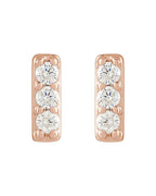 Brinco Barra Cravejado em Ouro 14k com Diamantes Naturais – Modelo 6