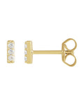 Brinco Barra Cravejado em Ouro 14k com Diamantes Naturais – Modelo 6