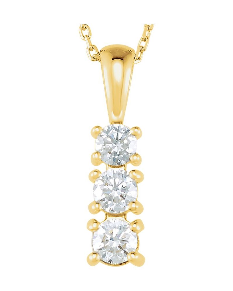 Colar Degradê em Ouro 14k com Diamantes de Laboratório