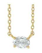 Colar Solitário em Ouro 14k com Diamantes de Laboratório – Modelo 4