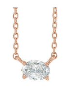 Colar Solitário em Ouro 14k com Diamantes de Laboratório – Modelo 4
