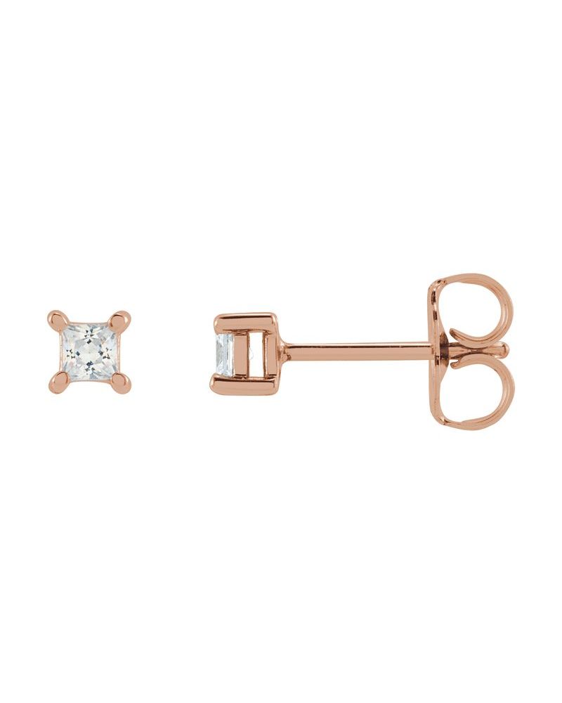 Brinco Ponto de Luz em Ouro 14k com Diamantes de Laboratório