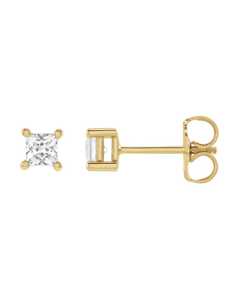 Brinco Ponto de Luz em Ouro 14k com Diamantes de Laboratório
