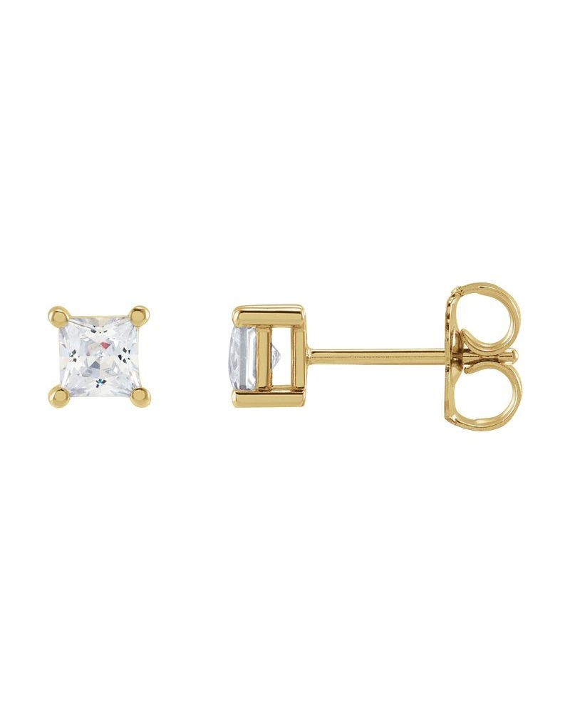 Brinco Ponto de Luz em Ouro 14k com Diamantes de Laboratório