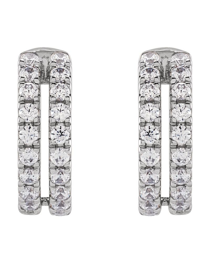 Ear Cuff Vazado em Ouro 14k com Diamantes de Laboratório