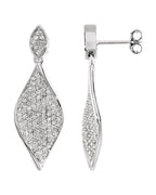 Brinco Pavê em Ouro 14k com Diamantes Naturais