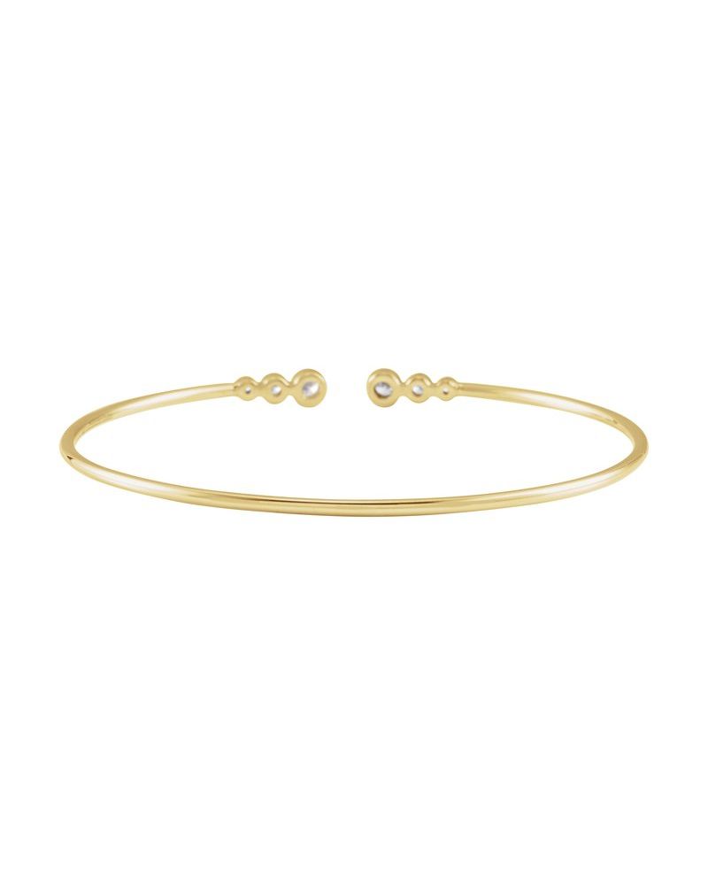 Bracelete Cravejado em Ouro 14k com Diamantes Naturais