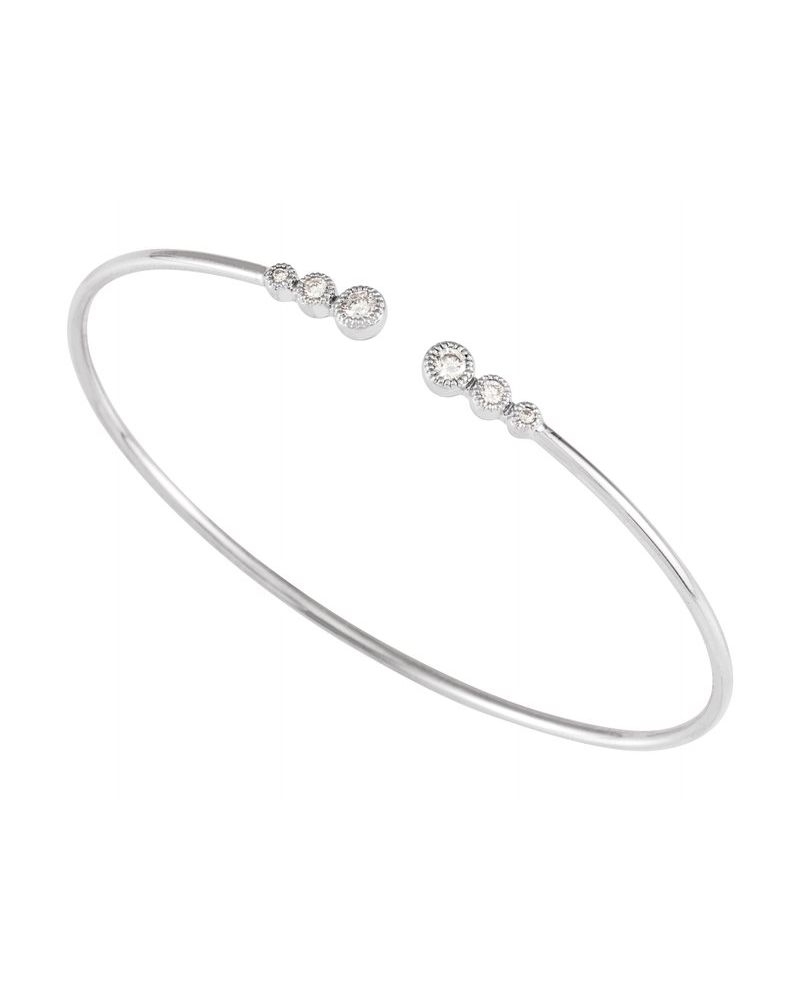 Bracelete Cravejado em Ouro 14k com Diamantes Naturais