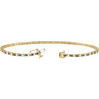 Pulseira riviera safira – Ouro Amarelo 14k