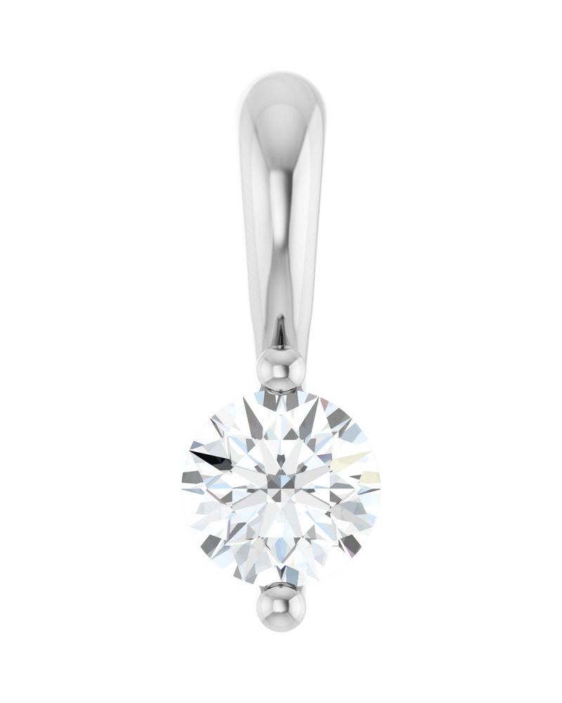 Pingente Solitário em Ouro 14k com Diamantes Naturais – Modelo 4