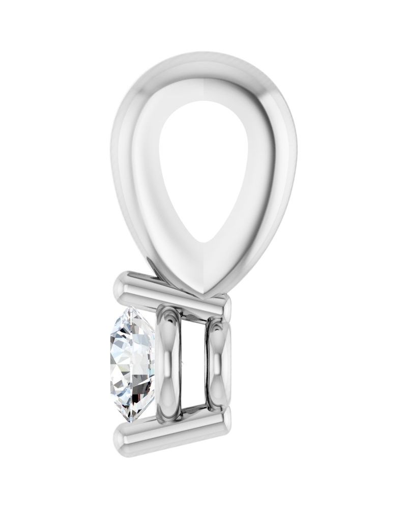 Pingente Solitário em Ouro 14k com Diamantes Naturais – Modelo 4