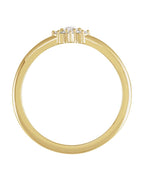 Anel Halo em Ouro 14k com Diamantes Naturais – Modelo 3