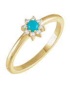 Anel Halo em Ouro 14k com Diamantes Naturais – Modelo 3