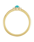 Anel Halo em Ouro 14k com Diamantes Naturais – Modelo 3