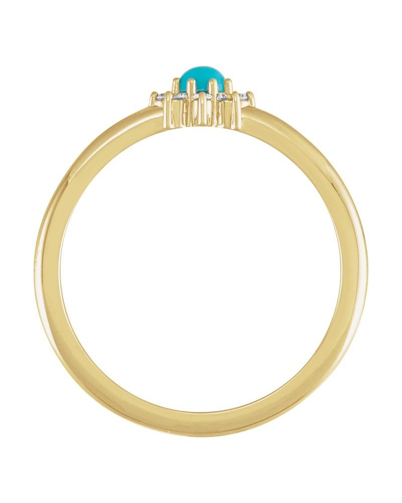 Anel Halo em Ouro 14k com Diamantes Naturais – Modelo 3