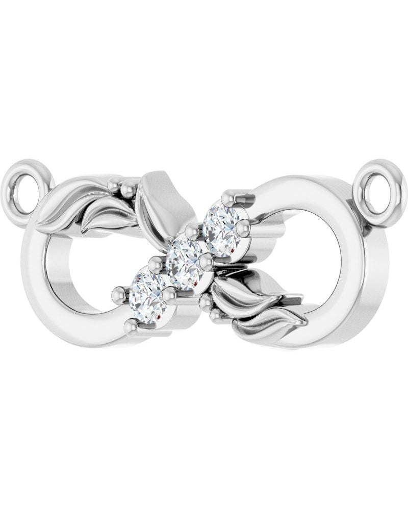 Colar Família Infinito em Ouro 14k com Diamantes de Laboratório – Modelo 3