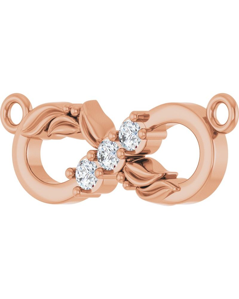 Colar Família Infinito em Ouro 14k com Diamantes de Laboratório – Modelo 3