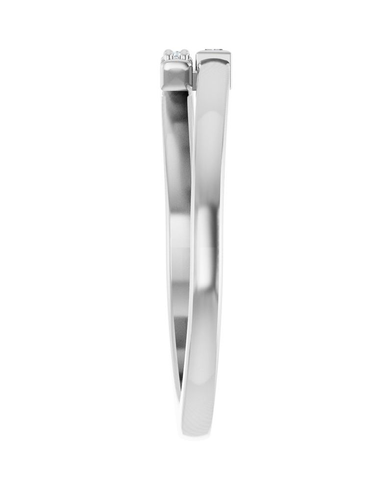 Anel Empilhável em Ouro 14k com Diamantes Naturais – Modelo 5