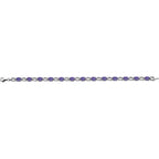 Pulseira riviera ametista – Ouro Branco 14k