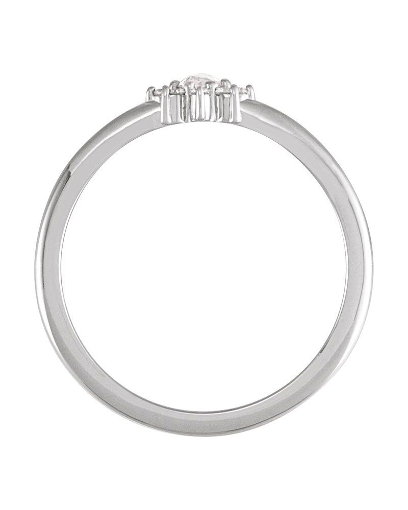 Anel Halo em Ouro 14k com Diamantes Naturais – Modelo 3