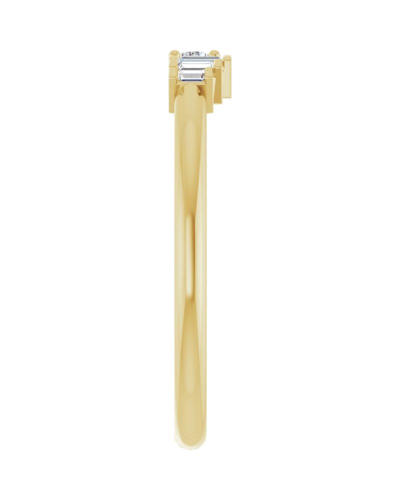 Anel Cravejado Empilhável em Ouro 14k com Diamantes Naturais – Modelo 12