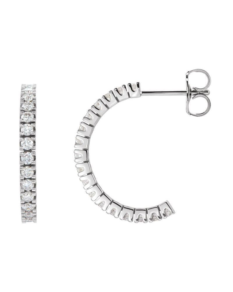 Brinco de Aro Cravejado em Ouro 14k com Diamantes Naturais – Modelo 5