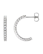 Brinco de Aro Cravejado em Ouro 14k com Diamantes Naturais – Modelo 5