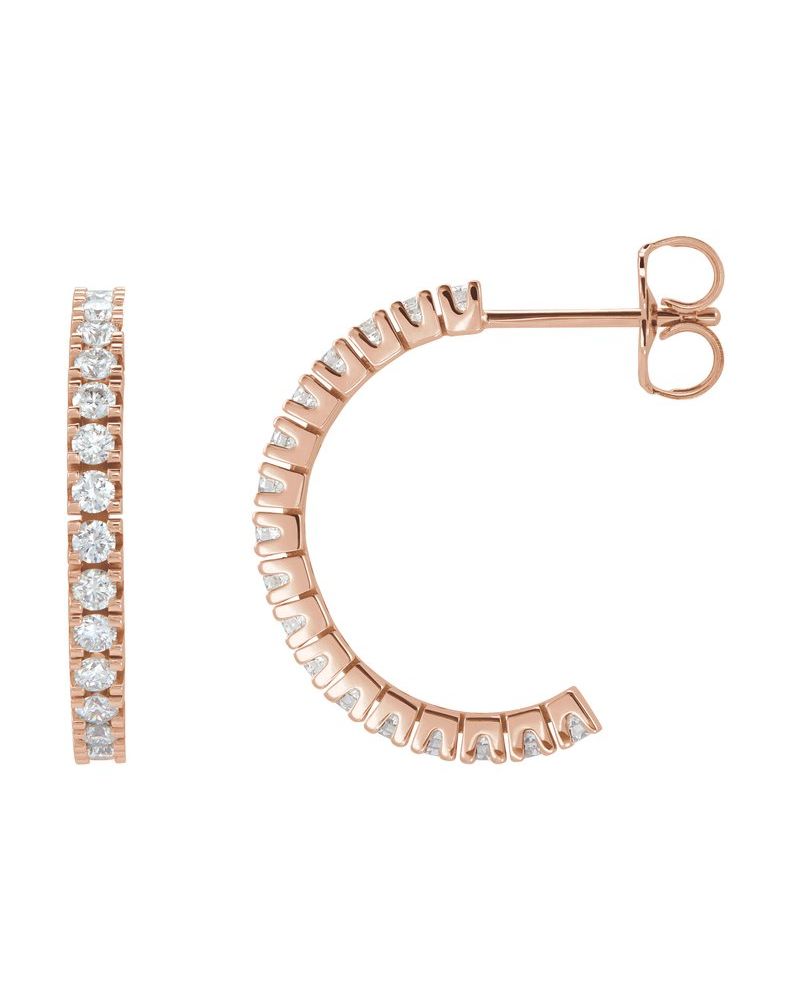 Brinco de Aro Cravejado em Ouro 14k com Diamantes Naturais – Modelo 5