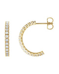 Brinco de Aro Cravejado em Ouro 14k com Diamantes Naturais – Modelo 5
