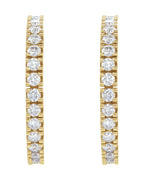 Brinco de Aro Cravejado em Ouro 14k com Diamantes Naturais – Modelo 5