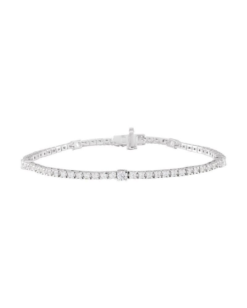 Pulseira Riviera em Ouro 14k com Diamantes de Laboratório – Modelo 16