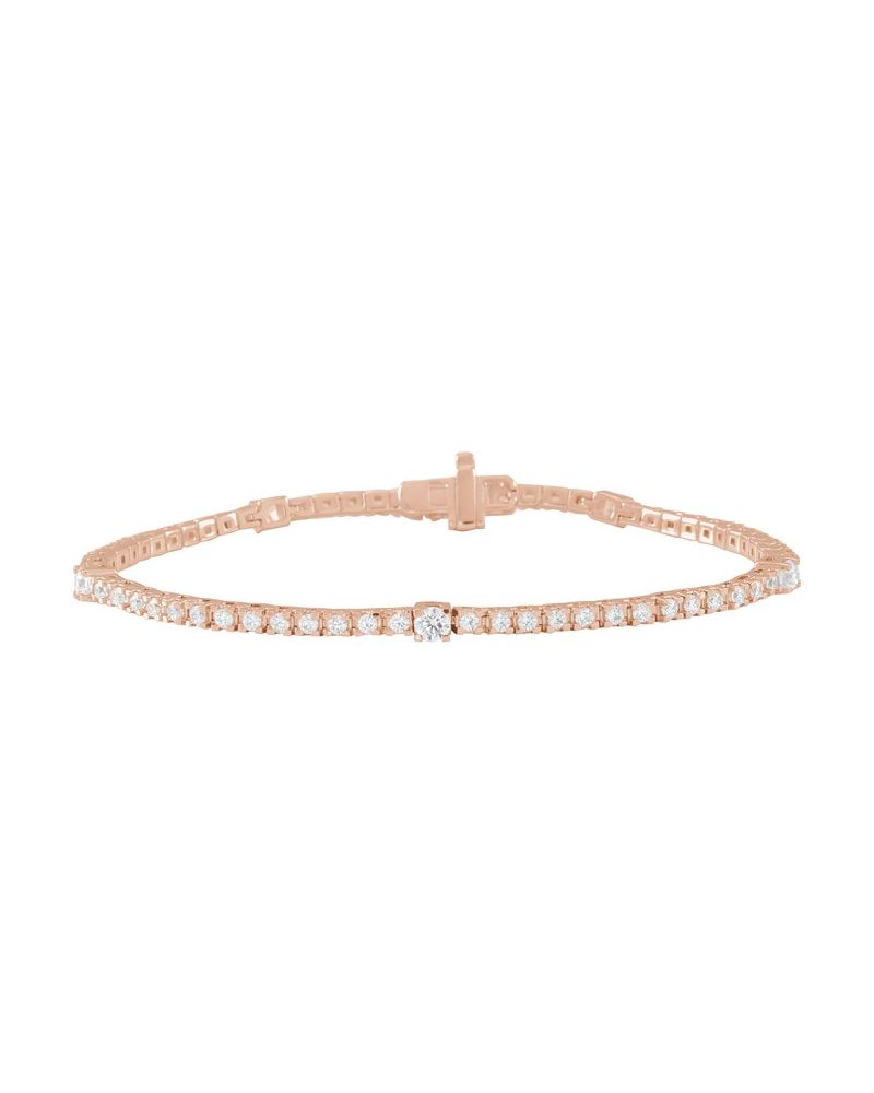 Pulseira Riviera em Ouro 14k com Diamantes de Laboratório – Modelo 16