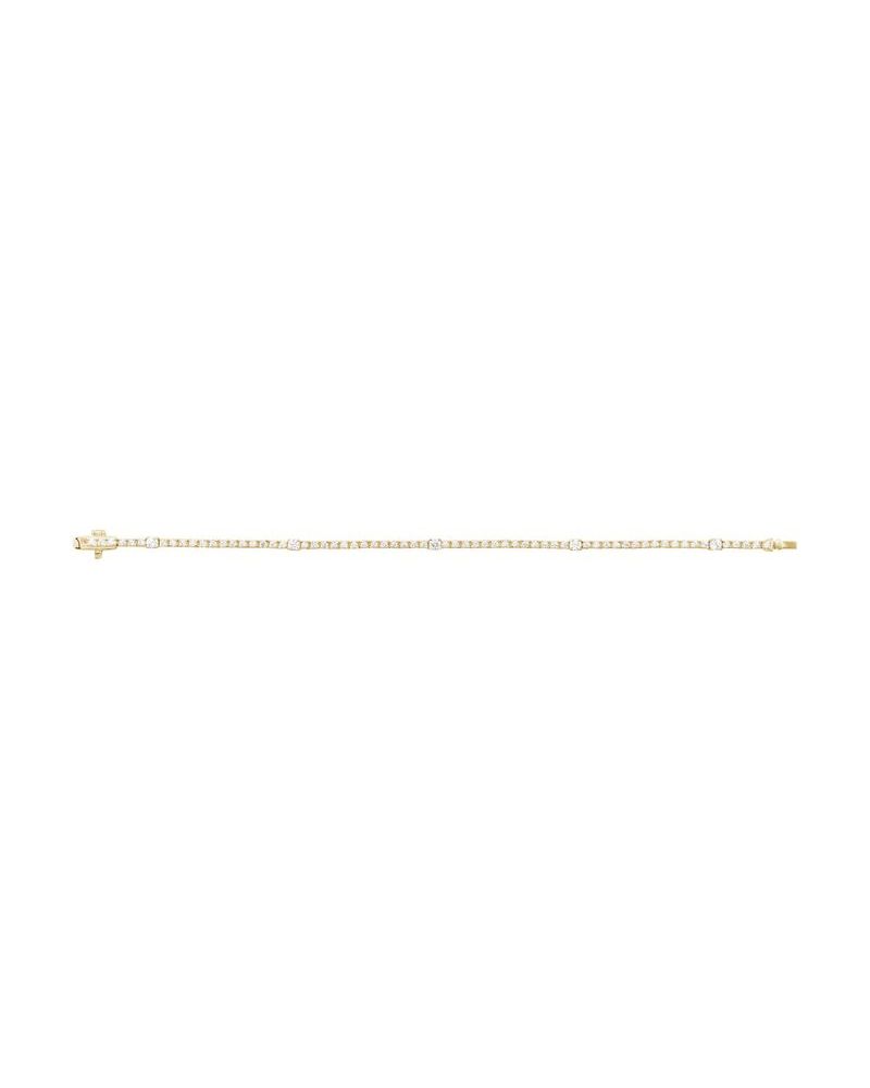 Pulseira Riviera em Ouro 14k com Diamantes de Laboratório – Modelo 16