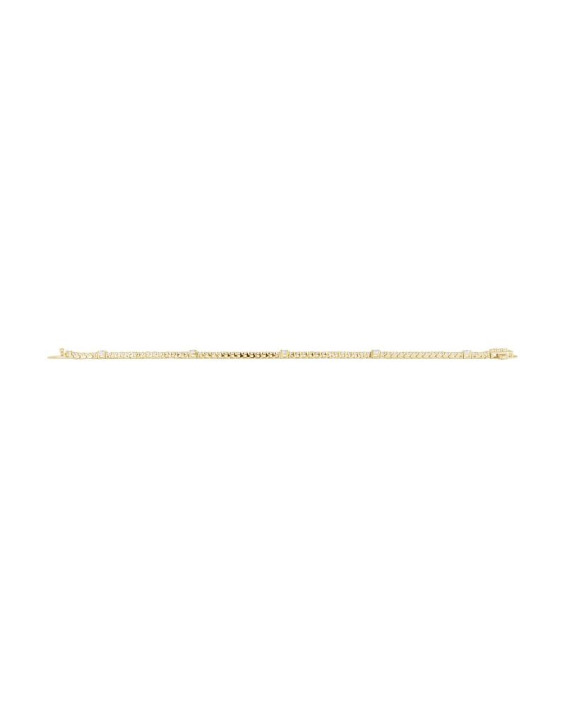 Pulseira Riviera em Ouro 14k com Diamantes de Laboratório – Modelo 16