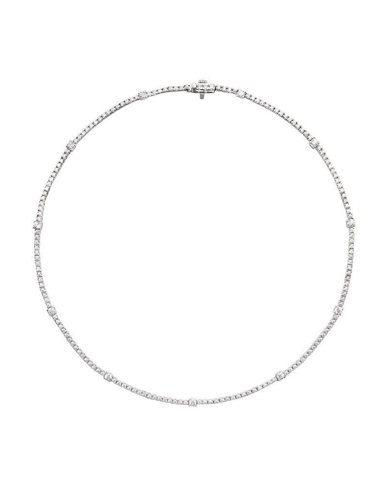 Colar Riviera em Ouro 14k com Diamantes de Laboratório – Modelo 6