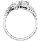 Anel Toi et Moi Delicado – Branco 14k – vista frontal