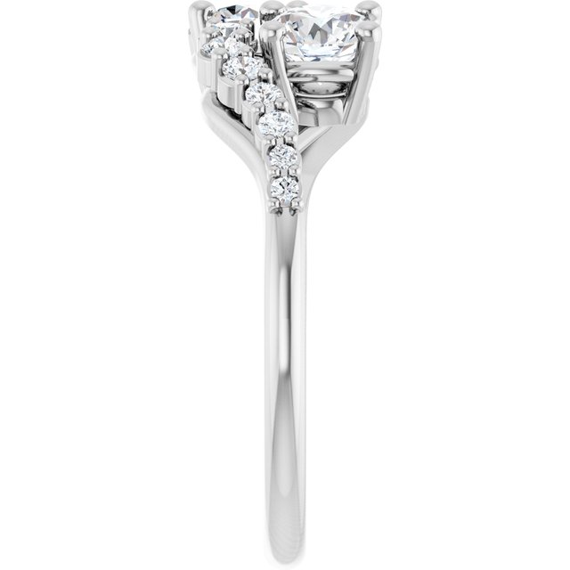 Anel Toi et Moi Delicado – Branco 14k – perfil
