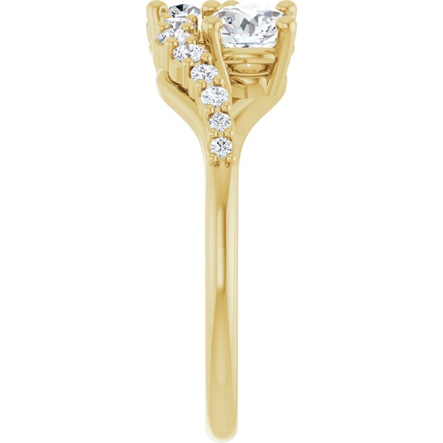 Anel Toi et Moi Delicado – Amarelo 14k – perfil