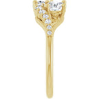 Anel Toi et Moi Delicado – Amarelo 14k – perfil